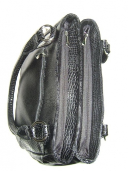 Кожаная женская сумка P 223 чёрная