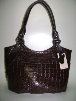 Кожаная женская сумка P 229 коричневая
