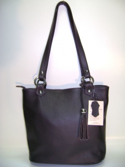 Кожаная женская сумка P 234 чёрная