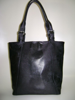 Кожаная женская сумка P 235 чёрная