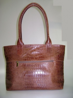 Кожаная женская сумка P 238 коричневая