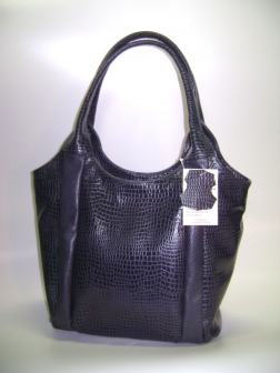 Кожаная женская сумка P 221 чёрная