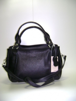 Кожаная женская сумка P 224-1 чёрная