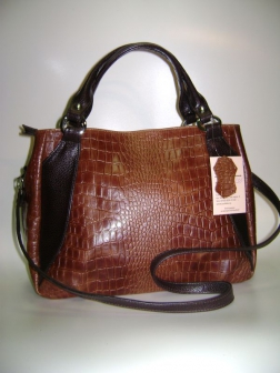 Кожаная женская сумка P 223-1 коричневая