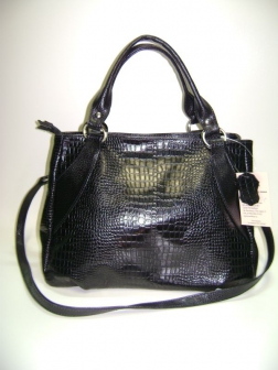 Кожаная женская сумка P 223-1 чёрная