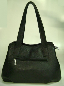 Кожаная женская сумка P 240 черная