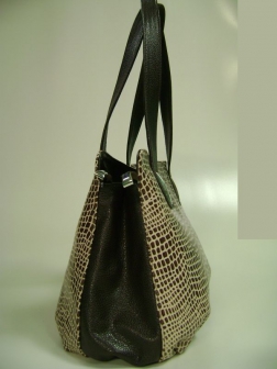 Кожаная женская сумка P 240 коричневая