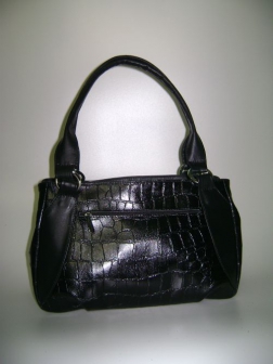 Кожаная женская сумка P 224 чёрная