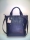 Кожаная женская сумка P 231 синяя