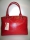 Кожаная женская сумка P 228 красная