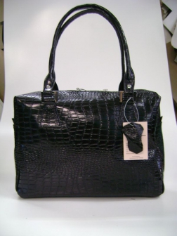 Кожаная женская сумка P 228 чёрная