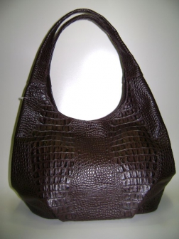 Кожаная женская сумка P 220 коричневая