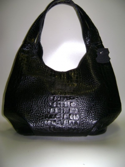 Кожаная женская сумка P 220 чёрная